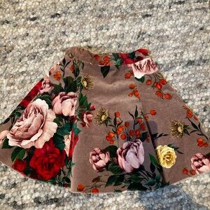 Dolce and Gabbana Floral Velvet Skirt - kids